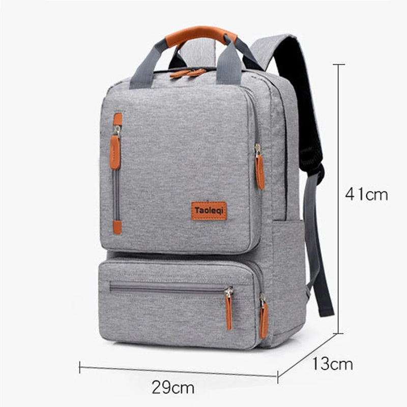 Unisex Casual Business Laptop Backpack 15.6-inch Anti-theft Travel School Bag