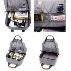 Unisex Casual Business Laptop Backpack 15.6-inch Anti-theft Travel School Bag