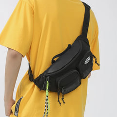 Unisex Casual Nylon Fanny Pack For Women Men Waist Bag Female Sport Chest Bag
