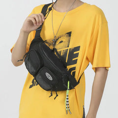Unisex Casual Nylon Fanny Pack For Women Men Waist Bag Female Sport Chest Bag