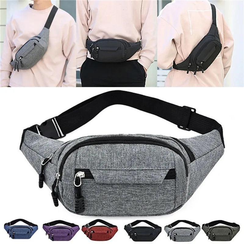 Waterproof Unisex Travel Fanny Pack Waist Bag Phone Pouch