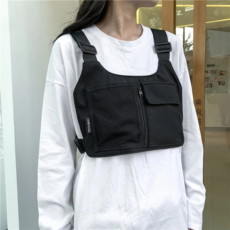 Tactical Chest Bag Unisex Bullet Hip Hop Streetwear Waist Pack