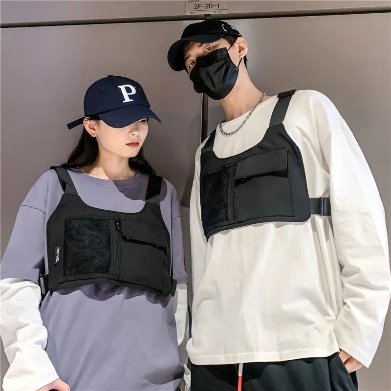 Tactical Chest Bag Unisex Bullet Hip Hop Streetwear Waist Pack