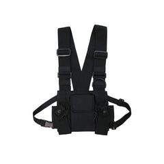 Unisex Couple Chest Bag Nylon Chest Rig Bag Vest Hip Hop Multifunctional
