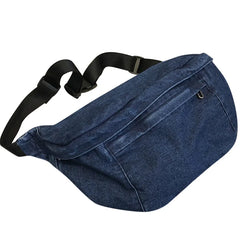 Unisex Crossbody Bag Shoulder Bags Girls Denim Large Capacity Messenger Bag