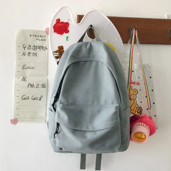 Unisex DIY Canvas Backpack Daypack Satchel Travel Bag
