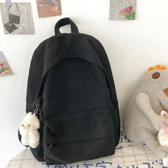 Unisex DIY Canvas Backpack Daypack Satchel Travel Bag