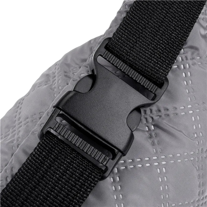 Quilted Fanny Pack Unisex Large Capacity Hip Bum Bag