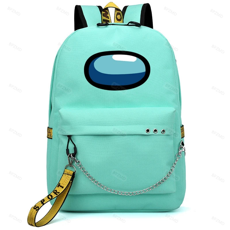 Unisex Casual Game Backpack USB Charging Daybag For Teenager Big Capacity Women