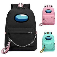 Unisex Casual Game Backpack USB Charging Daybag For Teenager Big Capacity Women