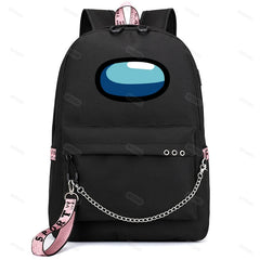 Unisex Casual Game Backpack USB Charging Daybag For Teenager Big Capacity Women