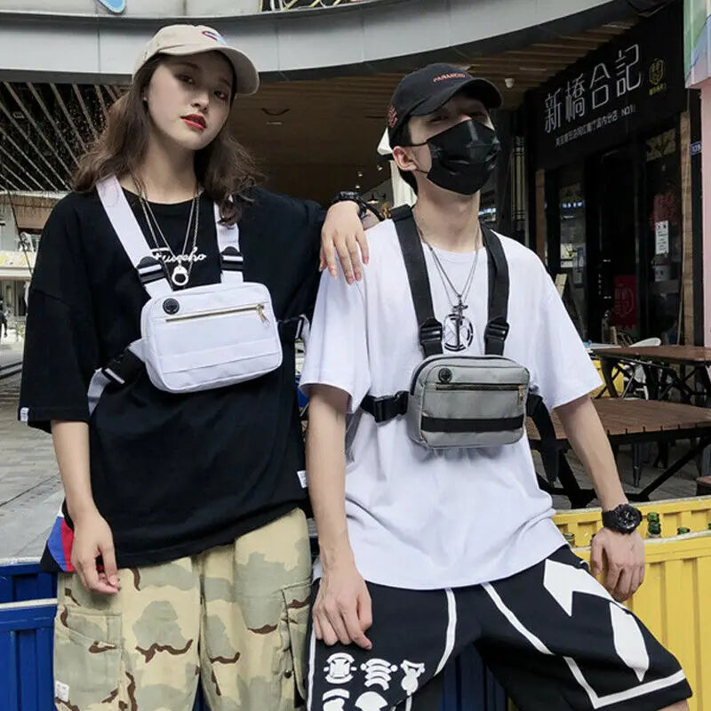 Unisex Hip-Hop Chest Bag Tactical Vest Strap Chest Pack