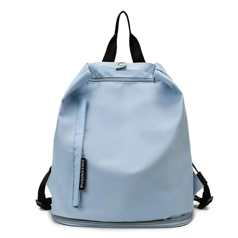 Unisex Nylon Backpack Dry Wet Separation for Swimming Fitness