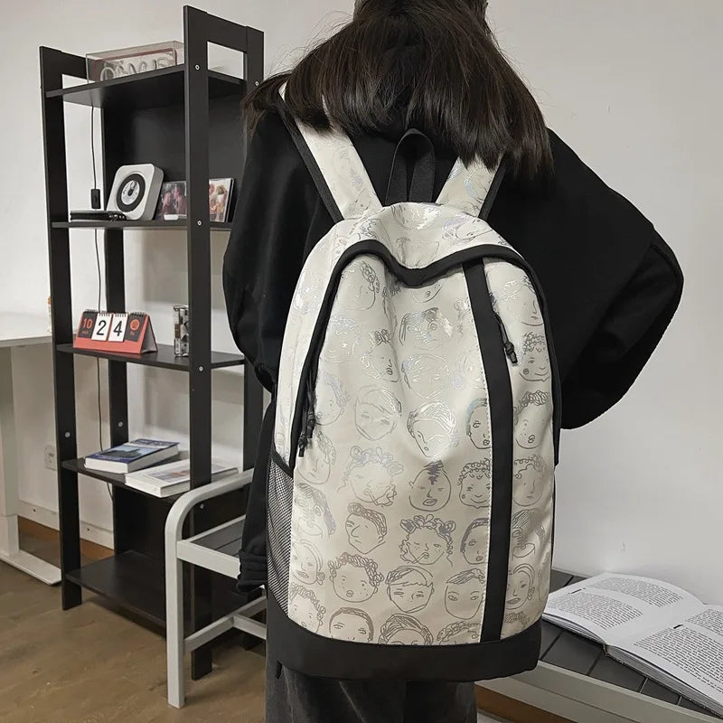 Unisex Waterproof Backpack Casual Travel Student Schoolbag