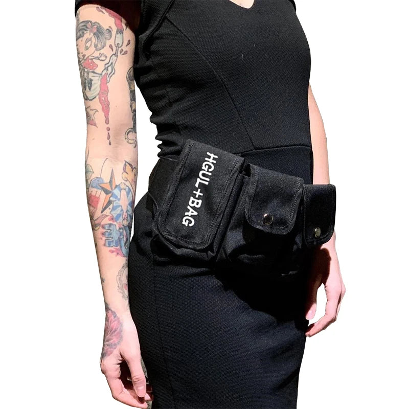 Unisex Oxford Fanny Waist Pack Belt Bag Multi-pocket Phone Bum Bag