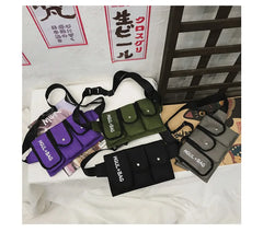 Unisex Oxford Fanny Waist Pack Belt Bag Multi-pocket Phone Bum Bag