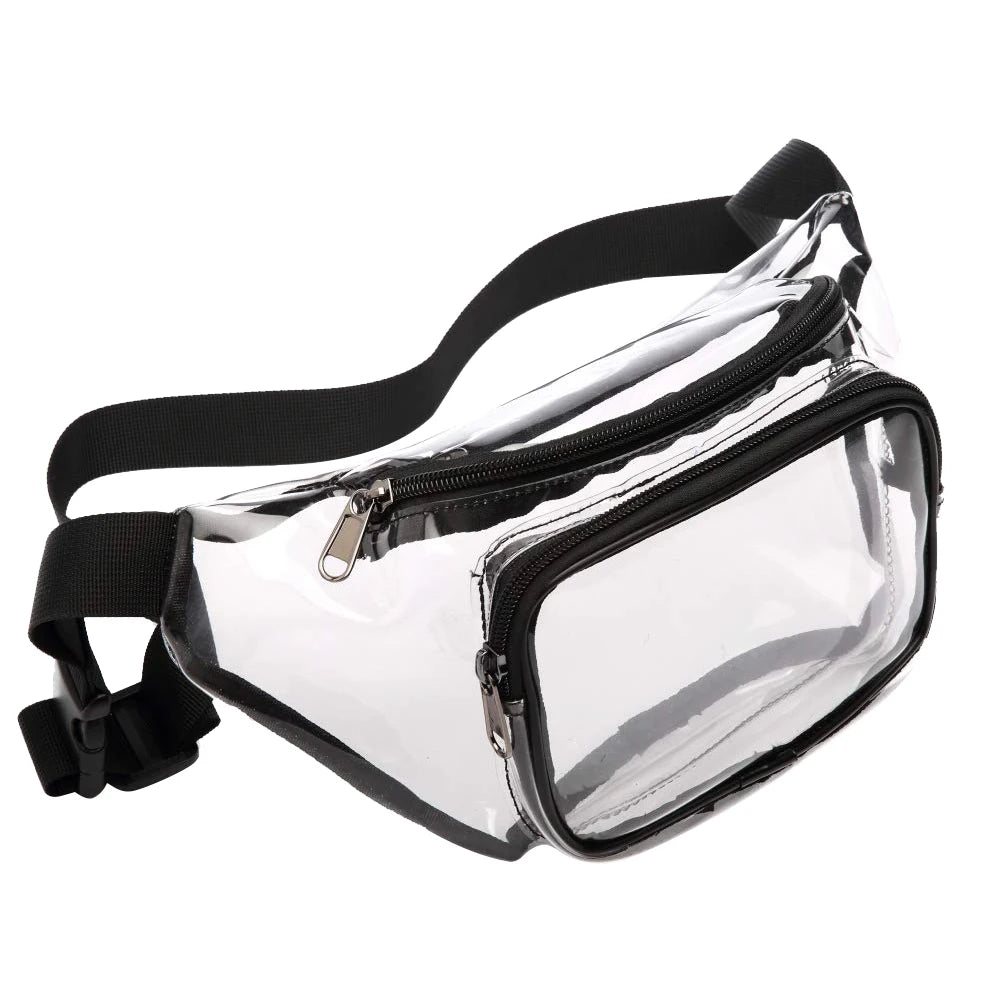 Unisex Transparent Waterproof Waist Bag for Travel Sports Yoga Climbing