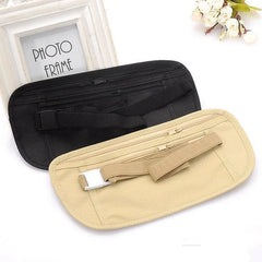 Unisex Invisible Travel Waist Packs Waist Pouch for Passport Money Belt Bag