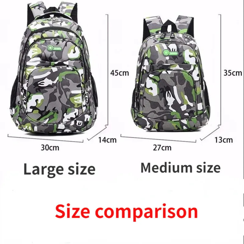 Large Capacity Camo Backpack Outdoor Travel Bag Waterproof Mountaineering Bag
