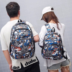 Large Capacity Camo Backpack Outdoor Travel Bag Waterproof Mountaineering Bag