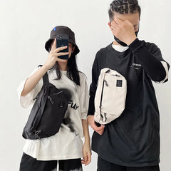 Nylon Waist Bag Street Hip Hop Belt Bag High Capacity Chest Bag