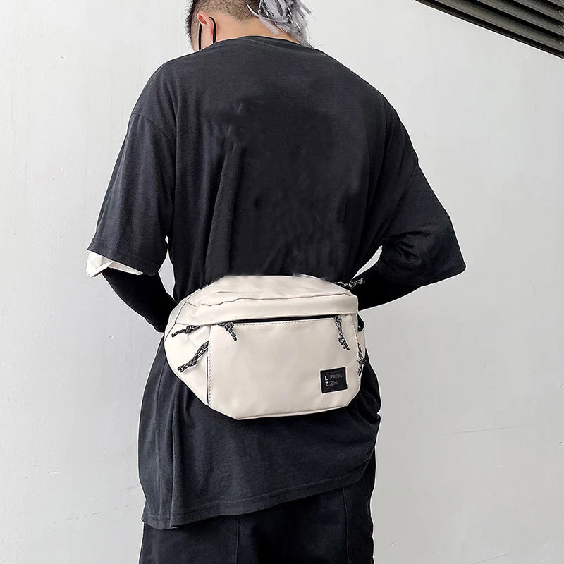 Nylon Waist Bag Street Hip Hop Belt Bag High Capacity Chest Bag