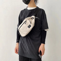 Unisex Nylon Waist Bags Street Hip Hop Belt Bag High Capacity Chest B