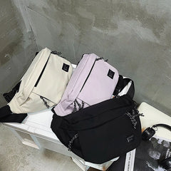 Nylon Waist Bag Street Hip Hop Belt Bag High Capacity Chest Bag