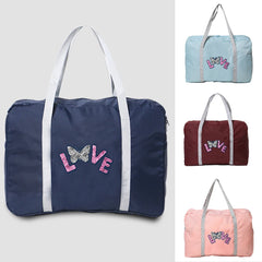 Unisex Outdoor Camping Travel Bags Butterfly Print Organizer Handbag