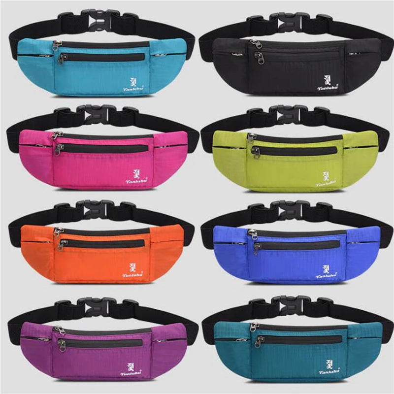 Unisex Outdoor Running Sports Fanny Pack Multifunctional Zipper Phone Pouch