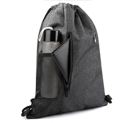 Unisex Portable Drawstring Bag Oxford Students Backpack Waterproof