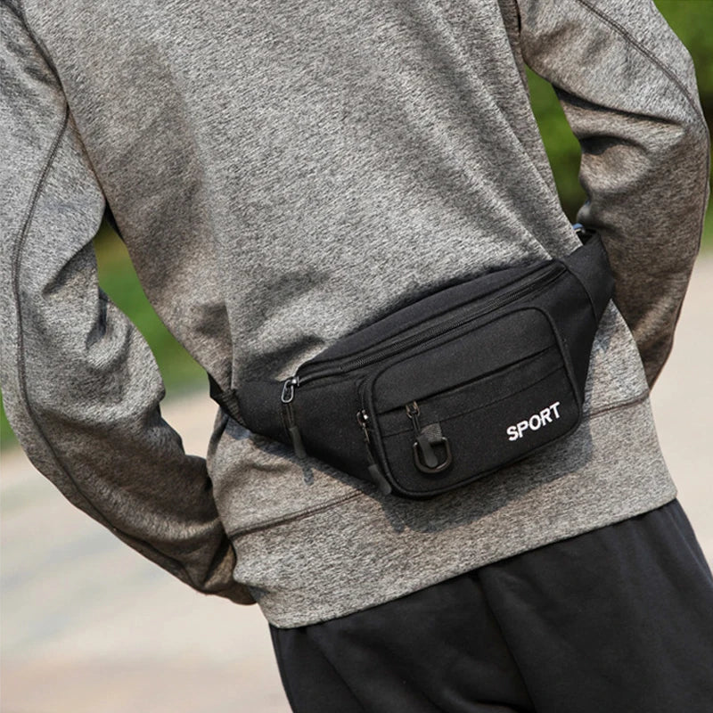 Unisex Red Waterproof Waist Bag Fanny Pack for Running Sport
