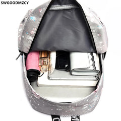 Unisex School Notebook Men Handbag Backpack for Boys