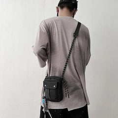 Unisex Nylon Shoulder Bag Soft Casual Crossbody Phone Bag