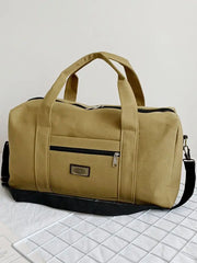 Soft Canvas Handbag Large Capacity Travel Duffle Bag Unisex Men Women