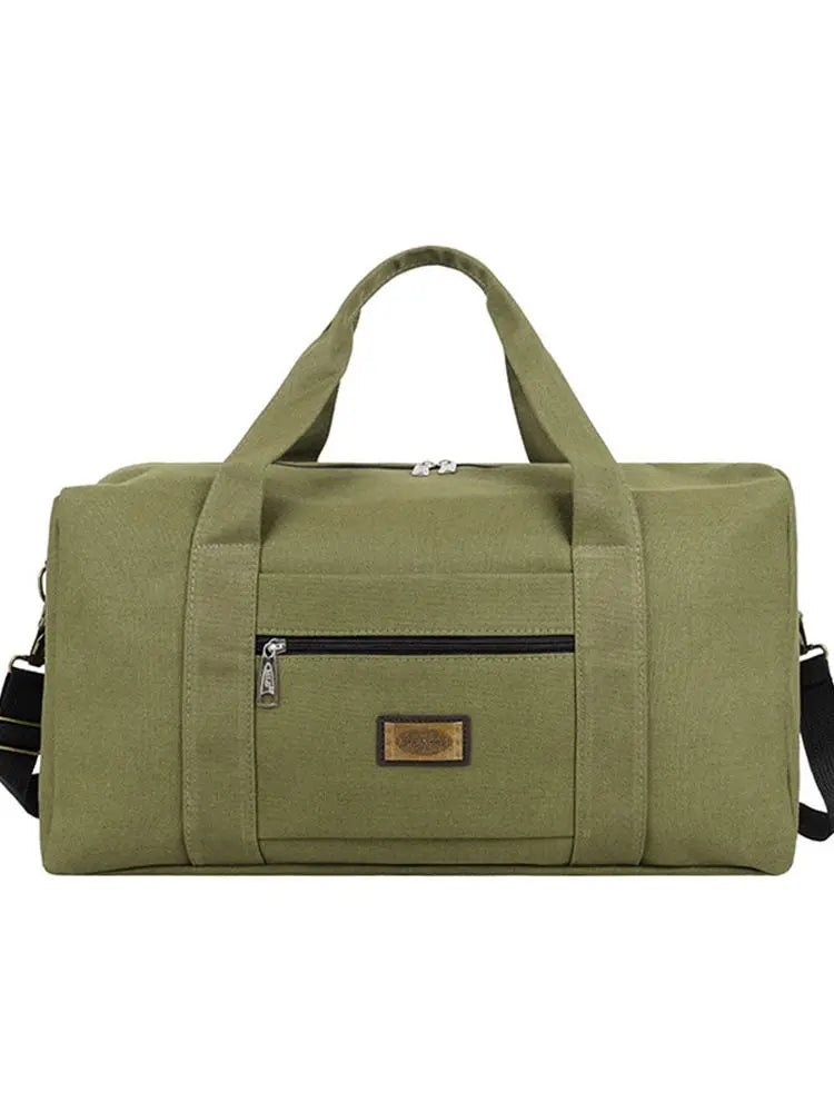 Soft Canvas Handbag Large Capacity Travel Duffle Bag Unisex Men Women
