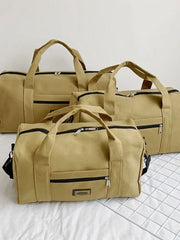 Soft Canvas Handbag Large Capacity Travel Duffle Bag Unisex Men Women