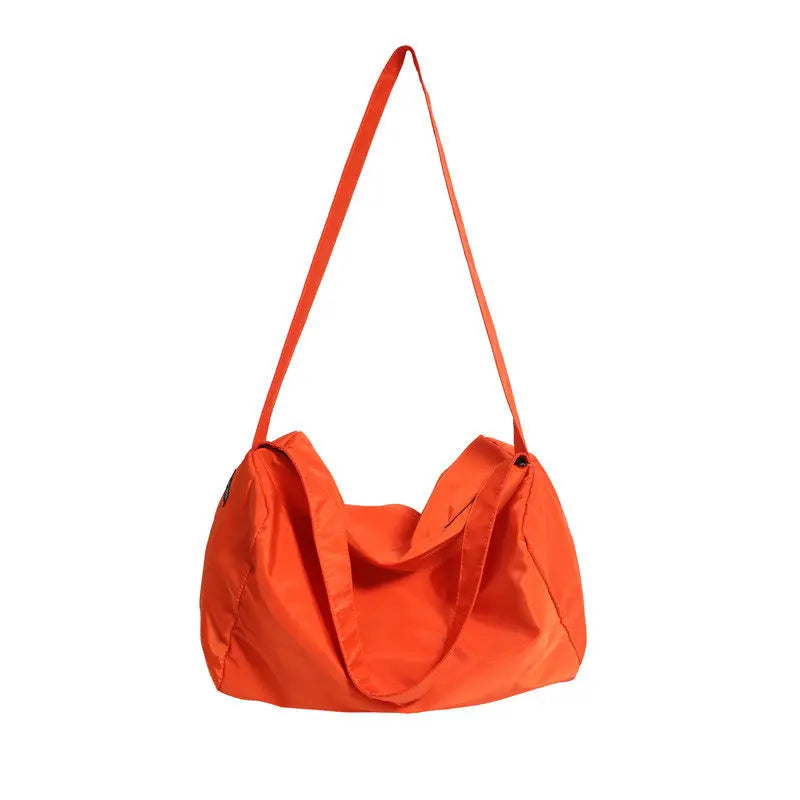 Sporty Style Neon Green Messenger Shoulder Bag