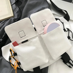 Unisex Street Waist Bags Casual Solid Chest Bags