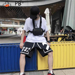 Unisex Streetwear Chest Rig Bag Hip Hop Pouch Tactical Belt Bag