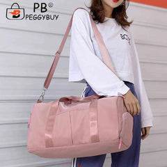 Unisex Large Capacity Travel Bag Waterproof Nylon Gym Crossbody Bag