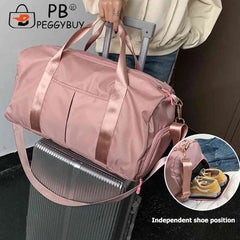 Unisex Large Capacity Travel Bag Waterproof Nylon Gym Crossbody Bag