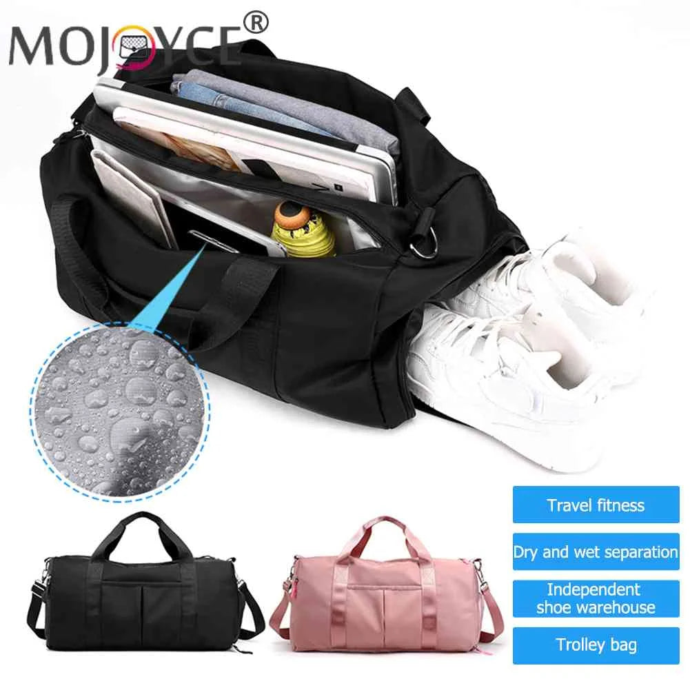 Waterproof Nylon Travel Gym Bag Large Capacity Unisex Shoulder Bag