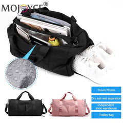 Waterproof Nylon Travel Gym Bag Large Capacity Unisex Shoulder Bag