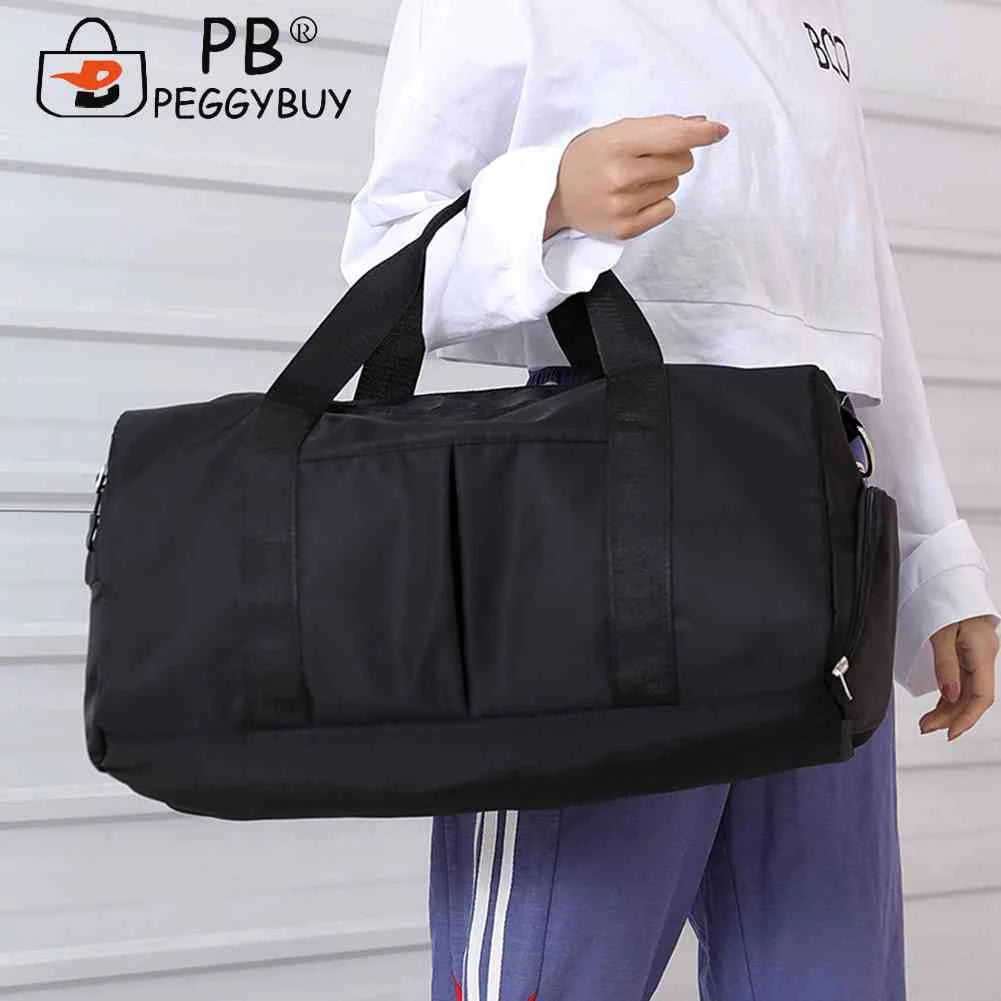 Unisex Large Capacity Travel Bag Waterproof Nylon Gym Crossbody Bag