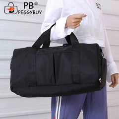 Unisex Large Capacity Travel Bag Waterproof Nylon Gym Crossbody Bag