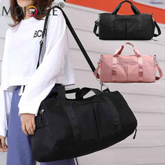 Waterproof Nylon Travel Gym Bag Large Capacity Unisex Shoulder Bag