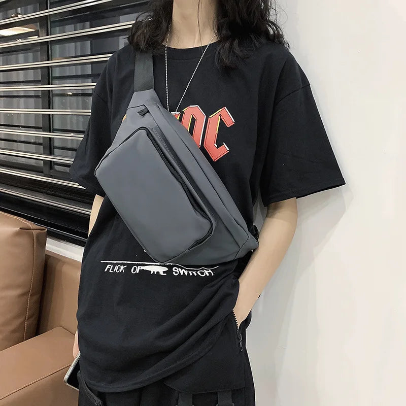 Unisex Street Style Waist Bag Fanny Pack Hip Hop Crossbody Bag