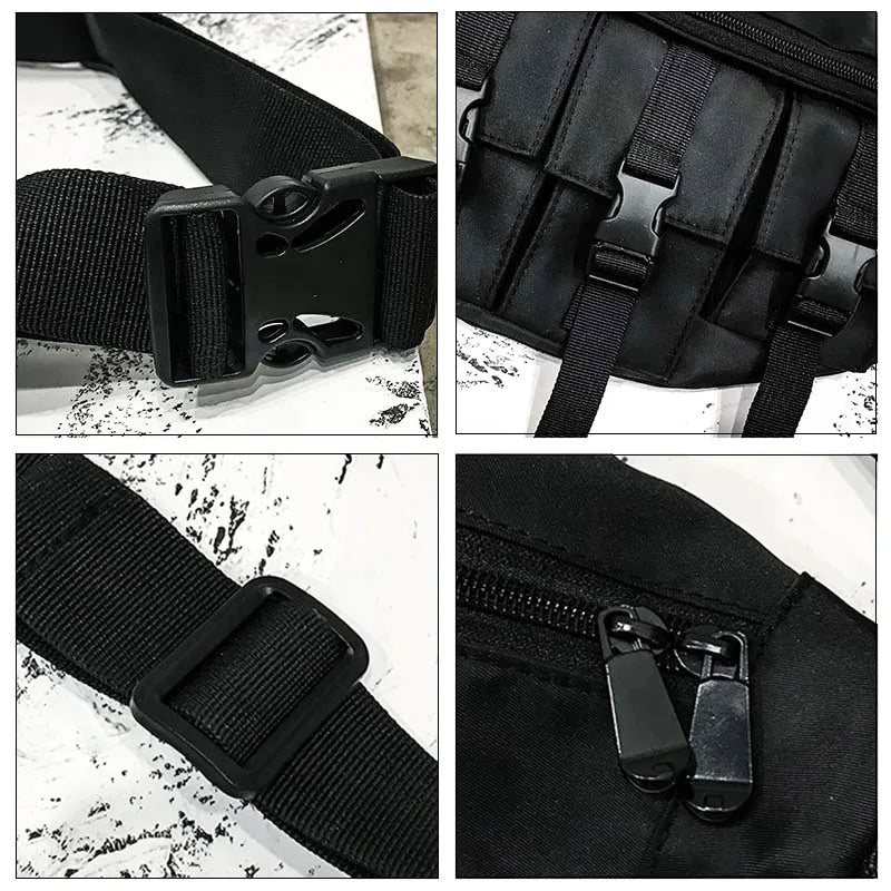 Unisex Waterproof Fanny Pack Large Capacity Hip Hop Banana Bag