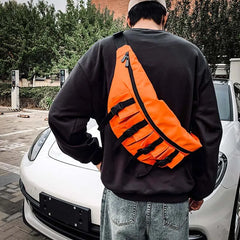 Unisex Waterproof Fanny Pack Large Capacity Hip Hop Banana Bag